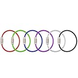 Perfecto para colgar etiquetas de equipaje, llaveros, etiquetas de identificación, linterna, alicates, llave de coche, linternas USB, etc. También se puede utilizar como anillo de carpeta para papel.