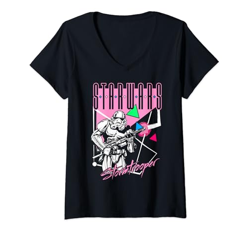 T-shirt Star Wars Stormtrooper col V cadeau d'anniversaire original pour femme fan