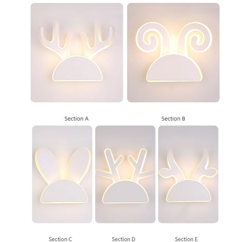 Aplique de pared interior con mando a distancia para niños 12W 7