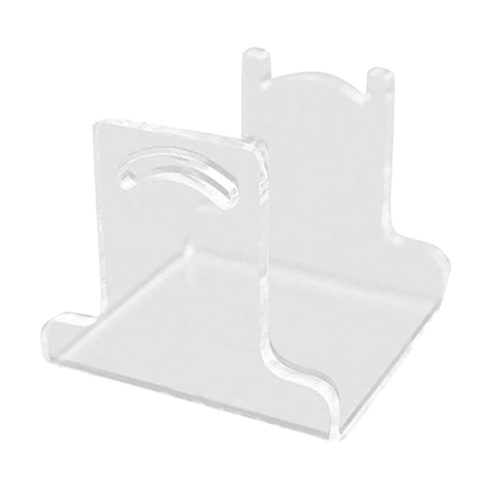 Amagogo Fishing Reel Display Stand Fishing Tackle Holder Transparent Anti Scratch Fishing Reel Wheel Rack for Reel Decoration, 6cmx6cm