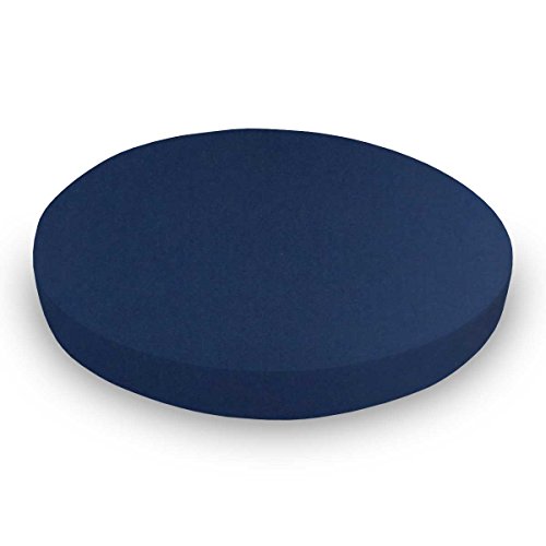 SheetWorld Baby Fitted Round Crib Sheet, 100% Cotton Jersey Hypoallergenic Sheet, Unisex Boy Girl, 42 x 42 inches, Solid Navy, Made in USA