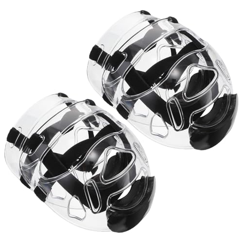 Bouclier facial de taekwondo en plastique transparent ultra léger pour entraînement karaté