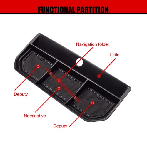 Zzdmdm 2023 Ford F150 Dashboard Organizer Tray For Ford F150 2021 2022 2023 Center Console Car Dashboard Accessories Phone Holder Abs Insert Secondary Storage Box 2022 Ford F150 #TOP6