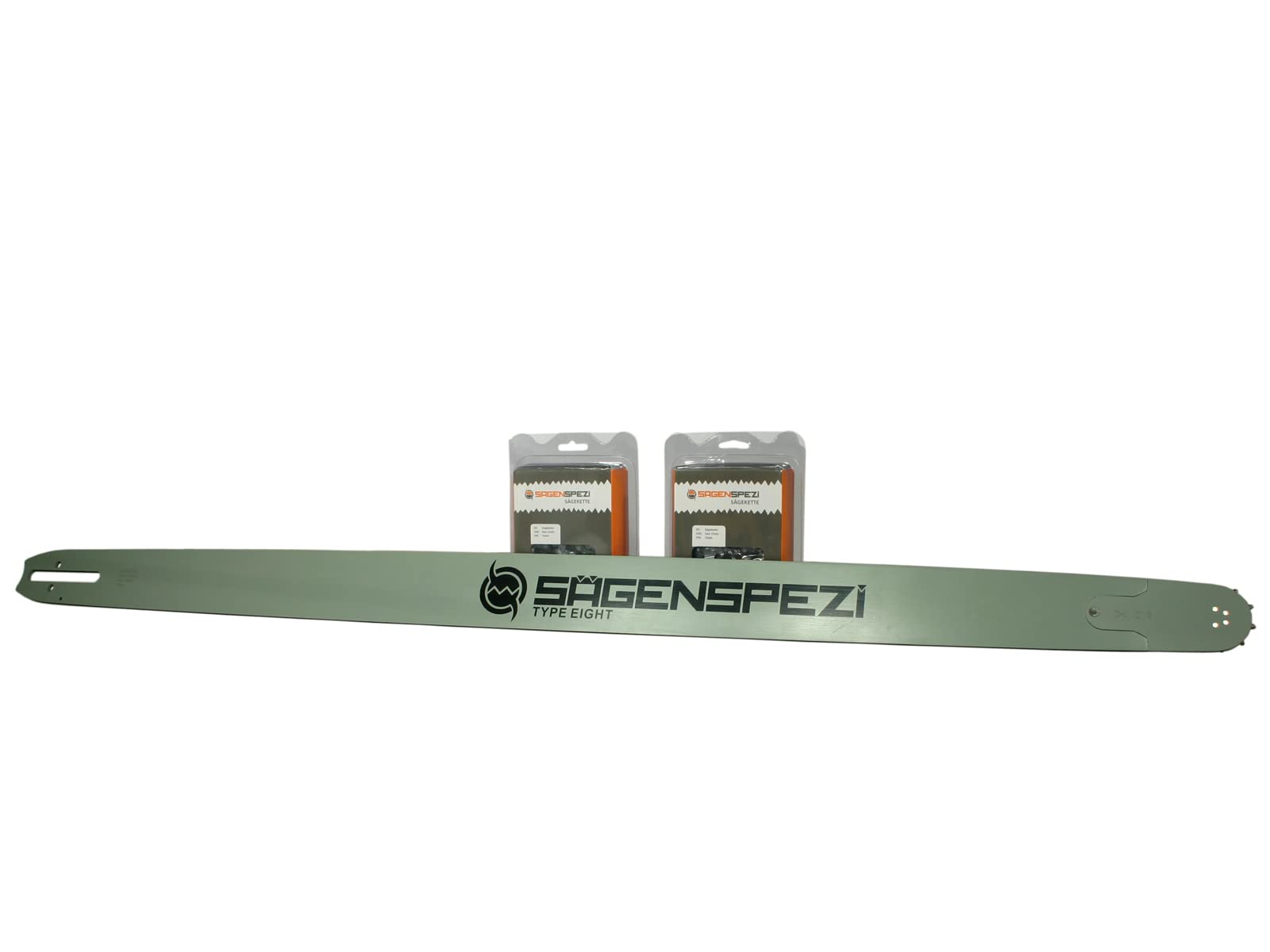 Solid Drive - Juego de espadas (120 cm, con 2 cadenas semicincel de 404", 138 TG, 1,6 mm, apto para Stihl MS 881, MS881)
