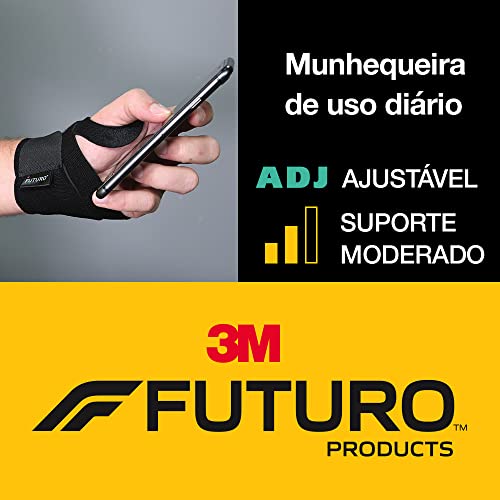 Futuro, 3M, Munhequeira Confortável - linha basic - Tamanho Ajustável, Cor: Preto