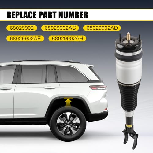 DICMIC Front Right Air Suspension Strut Shock Absorber Compatible with 2011-2015 Jeep Grand Cherokee Replace# 68029902, 68029902AC, 68029902AD, 68029902AE, 68029902AH by DICMIC - Image 2