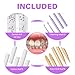 Tooth Gemstones Kits Tooth Jewelry Kits Fashionable Tooth Artificial Crystal Reflective Tooth For Teeth Party Decorations