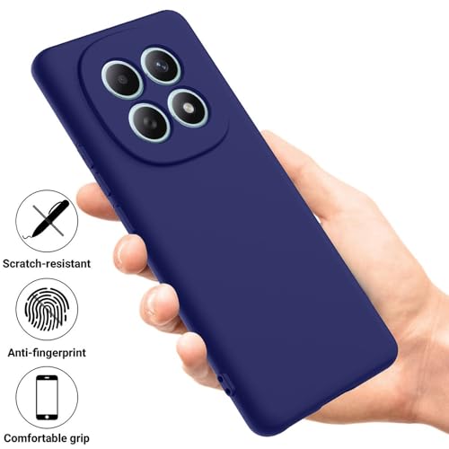 Image of Back Cover Compatible with Mi Redmi Note 15 5G | Full Camera Protection | Premium Liquid Silicon Case | Flexible Bumper Case for Mi Redmi Note 15 5G / Note 15 SE 5G / Poco M8 5G (Dark Blue)