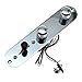 Dopro Loaded Control Plate Pre-Wired 3-Way Control Plate with Wiring Harness for Fender Tele/Telecaster Guitars Chrome