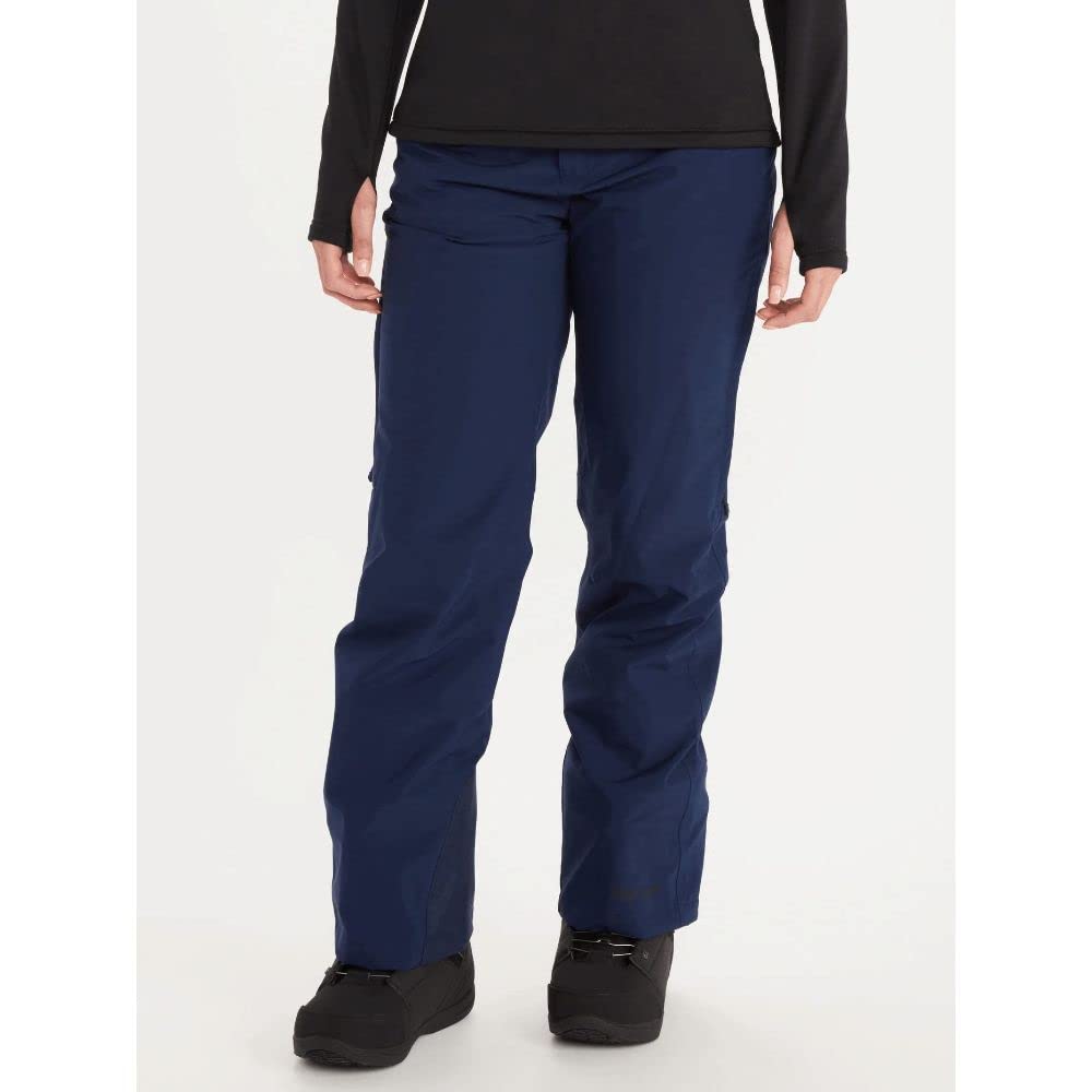 Marmot Damskie wodoodporne spodnie narciarskie i snowboardowe, oddychające spodnie funkcyjne, spodnie na śnieg do wędrówek i biegów biegowych Wm's Slopestar Pant, Arctic Navy, L, 79740