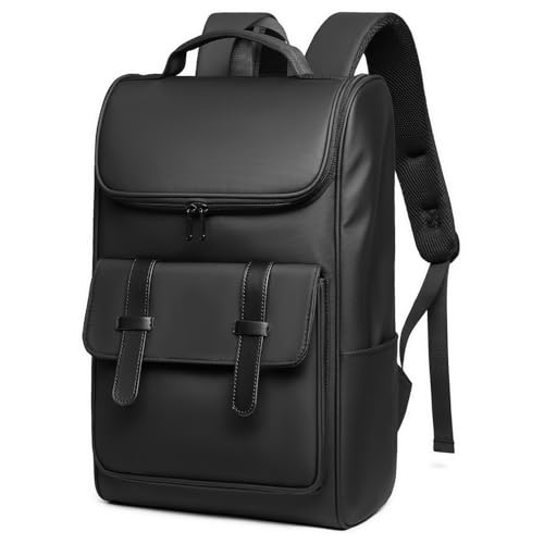 GYakeog Mochila Ordenador Portatil 15.6 Pulgadas Mochila Portatil Mujer Impermeable Mochilas Hombre Casual Mochila Antirrobo Hombre para Viajes Negocios Universidad Trabajo-Negro