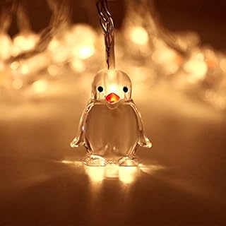 A0ZBZ Upgrade Penguin String Lights, Penguin Animal Shape String Lamp 10 LED 1.65M Atmosphere Decoration for Party, Christmas, Halloween