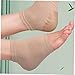 Holibanna 2Pairs Breathable Heel Sleeves Comfortable Foot Supports for Moisture Locking and Cracked Heel Relief Reusable Cushions for Men and Women Skin Tone Options