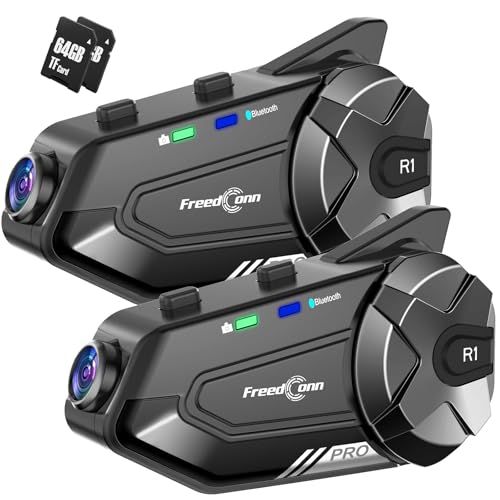 ドラレコ付きインカム FreedConn R1-Pro 2個セット 新品 Amazon.co.jp: FreedConn R1Pro バイク インカム カメラ付き インカム