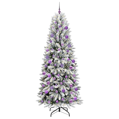 Árbol de Navidad artificial 210 cm premium con soporte plegable estable 3