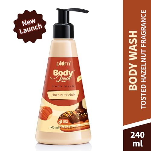 Image of Plum Bodylovin' Hazelnut Eclair Body Wash | SLS-Free Creamy Body Wash | Hydrating Formula | Hazelnut & Vanilla Notes | Aloe-Infused Nourishing Body Cleanser For Soft & Smooth Skin | Decadent Hazelnut Chocolate Fragrance | 240ml