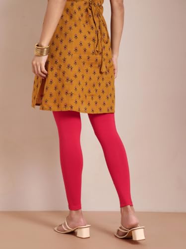 Image of TWIN BIRDS Women Viscose Ankle Leggings | Stretchable Kurti Wear Bottom