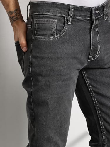 Image of Thomas Scott Men's | Solid | Brathable Fabric | Denim | Mid Rise | Casual Jeans for Men