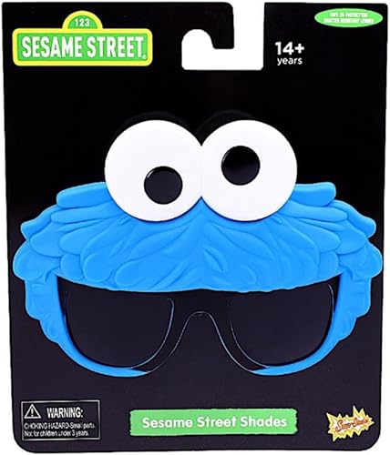 Sun-Staches Sesame Street Official Cookie Monster Sunglasses, Costume Accessory, UV 400, One Size Fits Most3