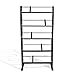 Atlantic Element Media Storage Rack - Holds Up to 230 CDs or 150 DVDs, Contemporary Wood & Metal Design with Wide Feet for Greater Stability, PN35535601 In Espresso