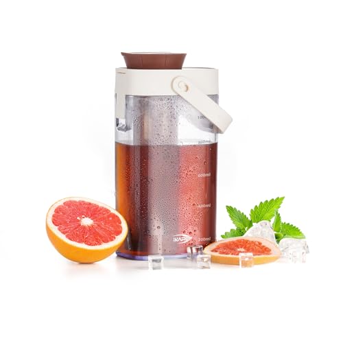 IKAPE 33.8oz Cold Brew Coffee Maker with Removable Filter, Leak-proof