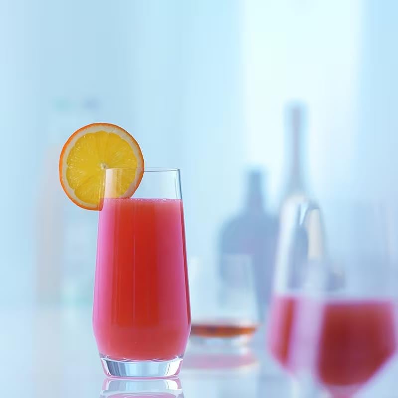 Image of PrimeWorld Juice Glass 350 ml - Set of 6 | Premium Transparent Drinking Glass Set for Water, Juice, Soft Drinks, Mocktails & Everyday Use | Elegant Glassware for Home, Kitchen & Parties