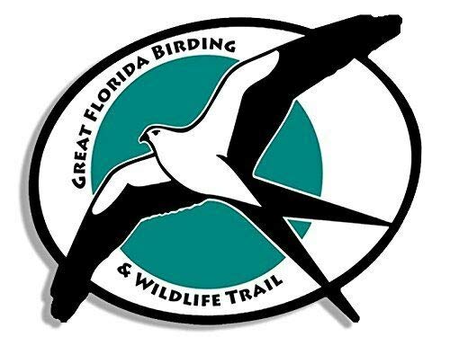4x4 inch Great Florida Birding and Wildlife Trail Sticker (Bird Lover Hike FL) Vinyl Decal Sticker Car Waterproof Car Decal Bumper Sticker