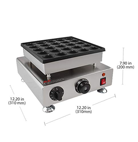 Aldkitchen Poffertjes Maker | Mini Dutch Pancakes Iron | Nonstick | 110V (25 Pcs) #TOP1