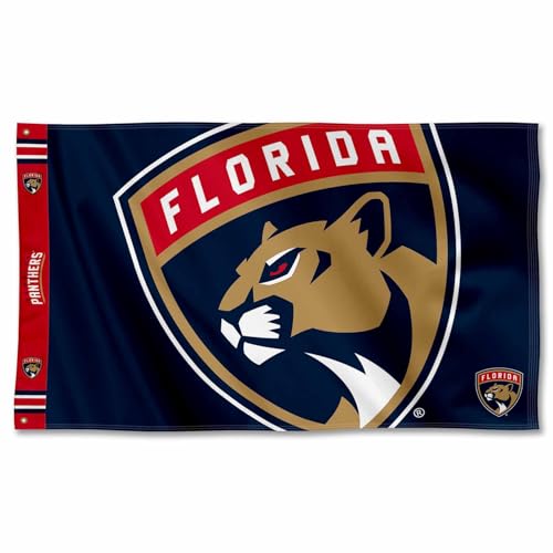 Florida Panthers Printed Header 3x5 Premium Banner Flag