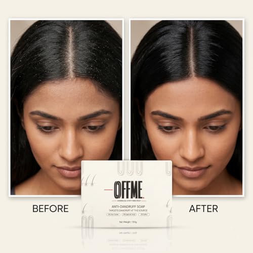 Image of OFFME Anti-Dandruff Soap with Zinc Oxide & Salicylic Acid, 100g