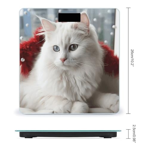 Báscula digital para baño con pantalla LCD y vidrio templado miniatura 2