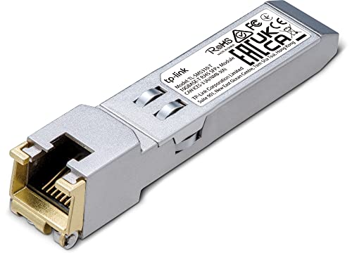 TP-Link TL-SM5310-T Modulo RJ45 SFP+ 10G BASE-T, Supporta Funzioni di Controllo TX Disable, FunzionalitĂ Hot-Pluggable SFP+ Footprint, Guscio in Metallo, Low EMI
