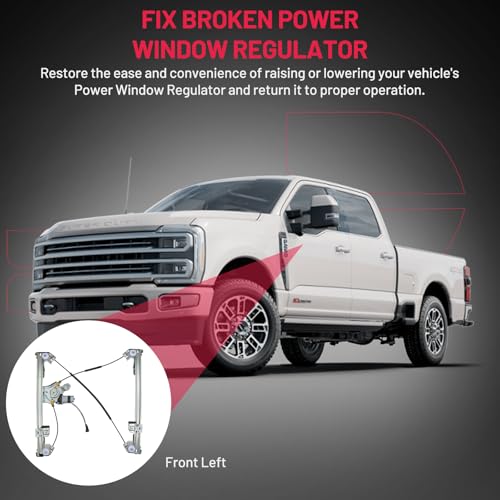 Image of BDFHYK 741-430 Power Window Regulator with Motor Front Left Driver Side Compatible with Ford F-150 2004 2005 2006 2007 2008, Lobo 2004 & 2007, Replace# 4L3Z1823201BA, 4L3Z1823201CA