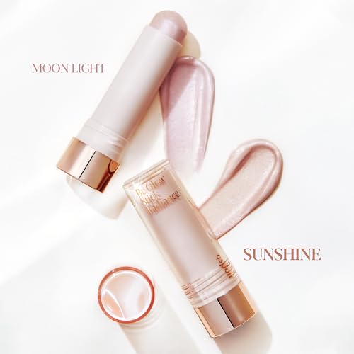 Image of Espoir Be Glow Shading Stick Highlighter #1 Sunshine│Creamy Solid Texture & Smooth Gliding on Face with Hyaluronic Peptide, Natural Contour Color for Daily Radiant Makeup, Subtle Shimmering