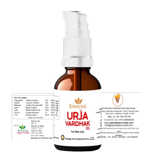 Sanyasi Urja Vardhak Oil - Men’s Wellness Herbal Formula 15ml I 100% Natural I No Side Effects (Pack of 2)