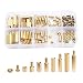 Litorange 240 Pieces M3 Male Female Hex Brass Spacer Standoff Screw Nut Threaded Pillar PCB Motherboard Assortment Kit