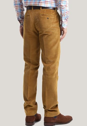 Men's Slim Fit Flat Front Corduroy Dress Pants for Work to Weekend3