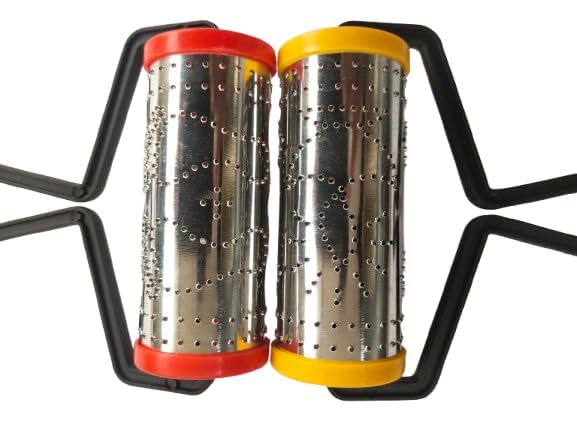 KOLAM Rangoli Roller Steel Big, 2 Nos Small Rangoli Roller Combo Pack of 2 PONGAL KOLAM-picture-13