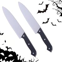 FiveMileBro 2 Piezas Cuchillo de Halloween con Sangre Falsa