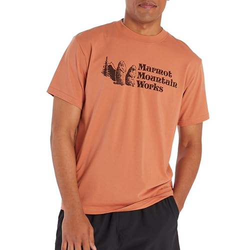 MARMOT Men's MMW Short-Sleeve Tee - Screen Printed Graphic on Soft, Breathable, Eco-Friendly Cotton/Poly Blend
