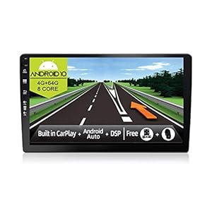JOYX Android 10 Dubbele Din Auto Stereo Head Unit – [4G+64G] – Ingebouwde DSP/Carplay/Android Auto – Gratis LED Backup…