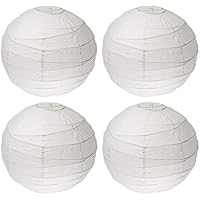 IKEA REGOLIT - Lamp shade (45 cm, 4 units), rice ball design, white