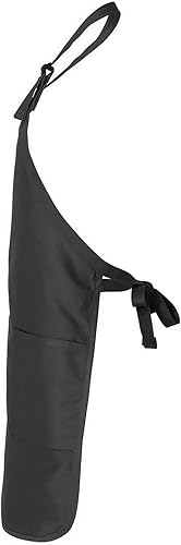 Miniatura 4 de shop4ever Delantal personalizado con nombre de profesor de café, manzana, con bolsillos, regalo personalizable para profesores de arte, niños, Negro