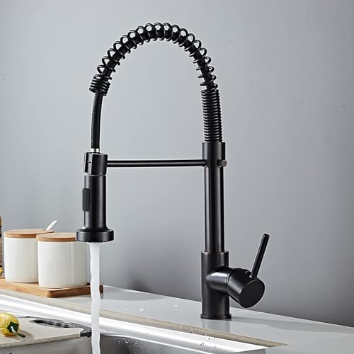 Robinet mitigeur pivotant cuisine moderne avec douchette extractible multi-usage chic - 4