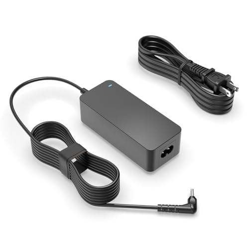 Round Barrel Fast Charger [UL Listed] Fit for LG Gram Laptop – (Replacement for LG Gram 65W 48W 45W 40W Travel Power Adapter) (Round Tip Only)