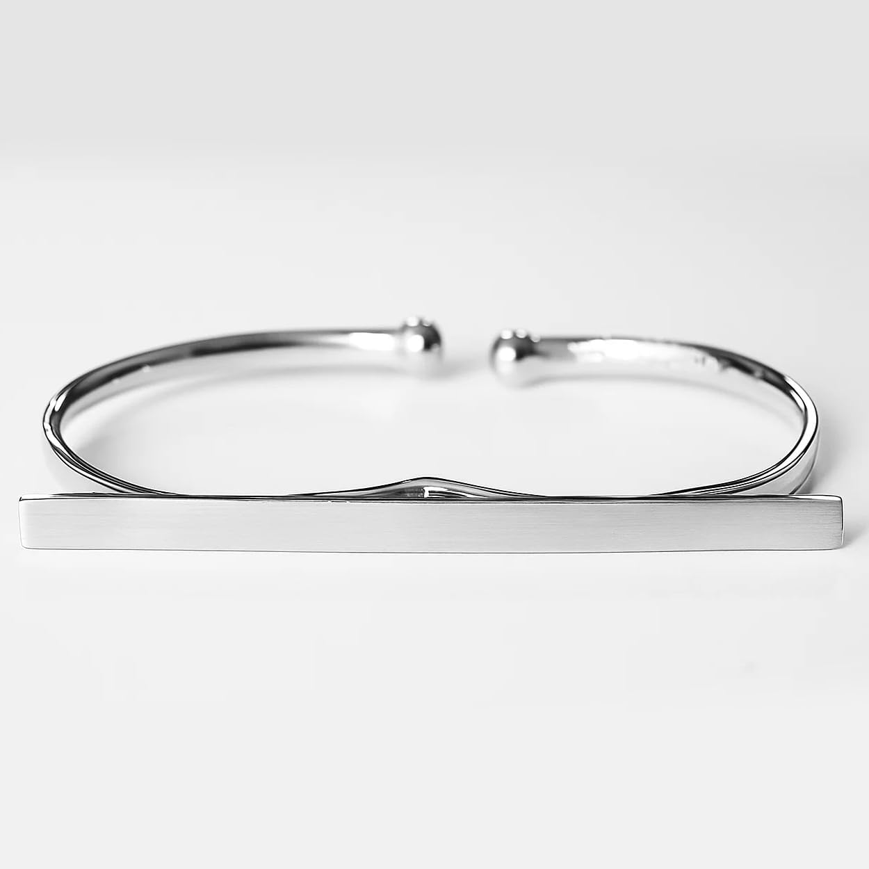 SOVATS 925 Sterling Silver Double Finger Ring for Women – Rhodium Plated, Adjustable Modern Statement Jewelry, Minimalist Nickel-Free Band