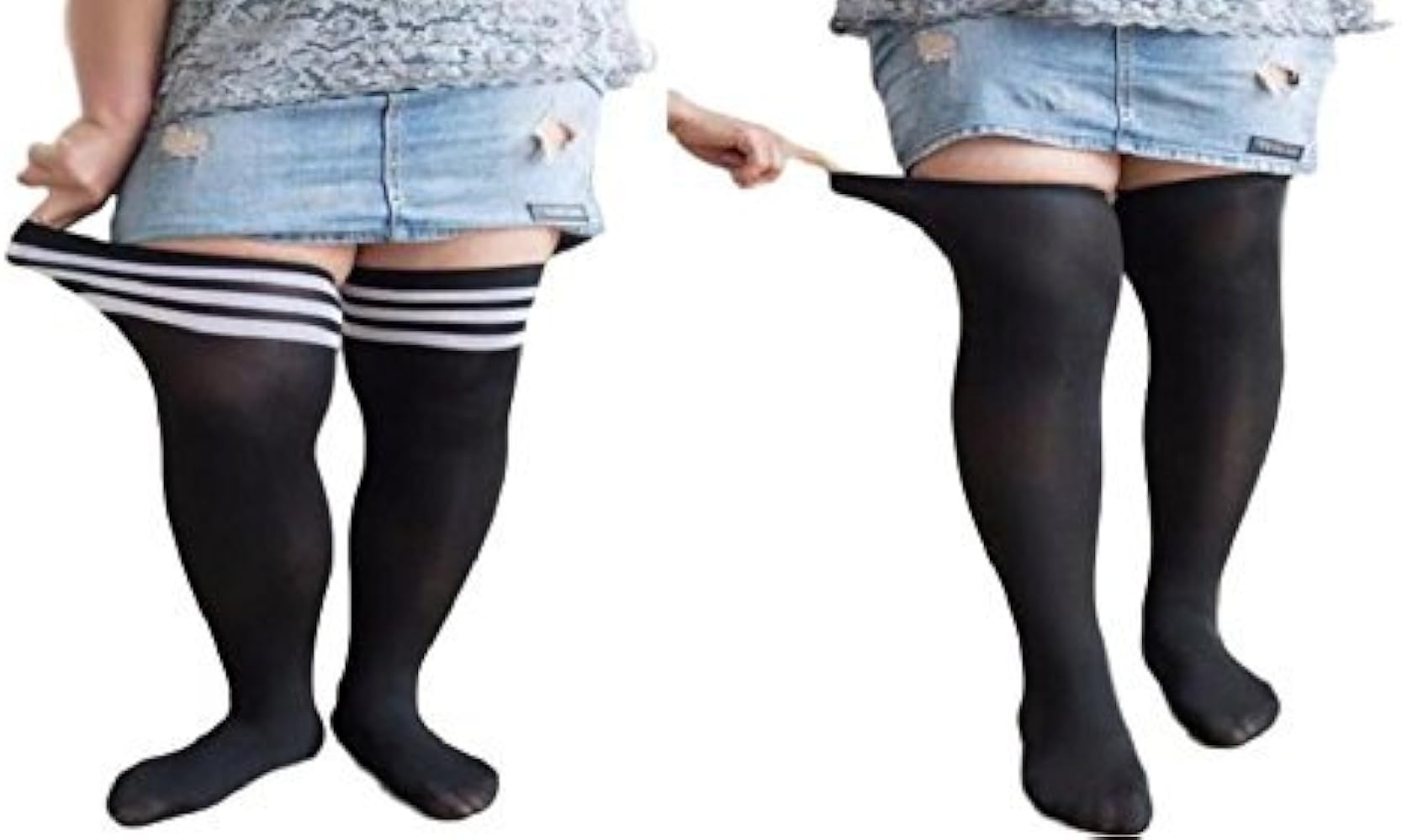 ニーソセックス Amazon.co.jp: 大きいサイズ ニーハイ 2足セット 靴下 ニーソ 男の娘 コスプレ メンズ 対応 ニーハイソックス (黒×黒白) : ホビー