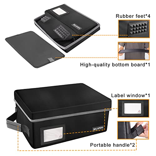 Photo Storage Boxes For 4X6 Pictures (Box Only)- Holds Up To 9 4" X 6" Photo Cases, Fireproof 4X6 Photo Storage Box With Lid, Portable Photo Boxes Storage With Handle, Collapsible Photo Organizers And Storage Case #TOP4