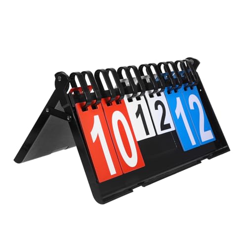 Sosoport Portable Scoreboard Basketball Scoring Board Flip Scorekeeper Tabletop Score Board for Sports Activities