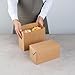 Restaurantware Bio Tek 80 Ounce To Go Boxes, 100 Rectangle Take Out Food Containers - Fast Top Closure, Disposable, Kraft Paper Carry Out Containers, Greaseproof, For Burgers Or Fried Chicken